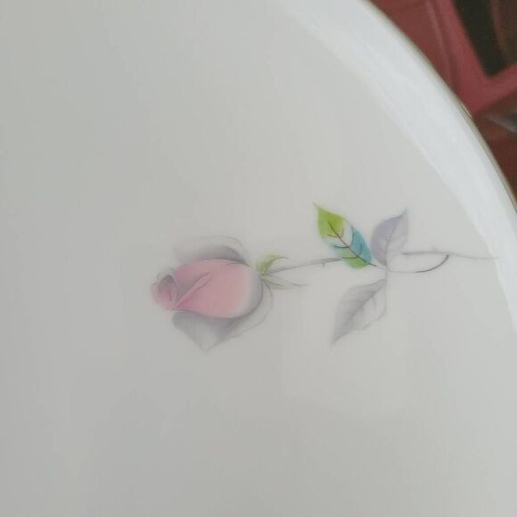 Sango Etude Pink Roses Vintage Fine China Replacement Dinner Plate 10.5 Inch - Picture 9 of 13